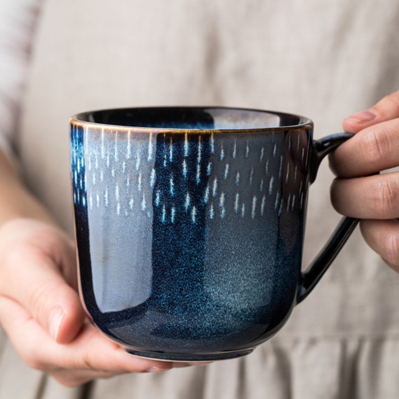 Blue-Pottery-Coffee-Mugs