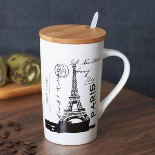 black-White Lid-Coffee-Mug