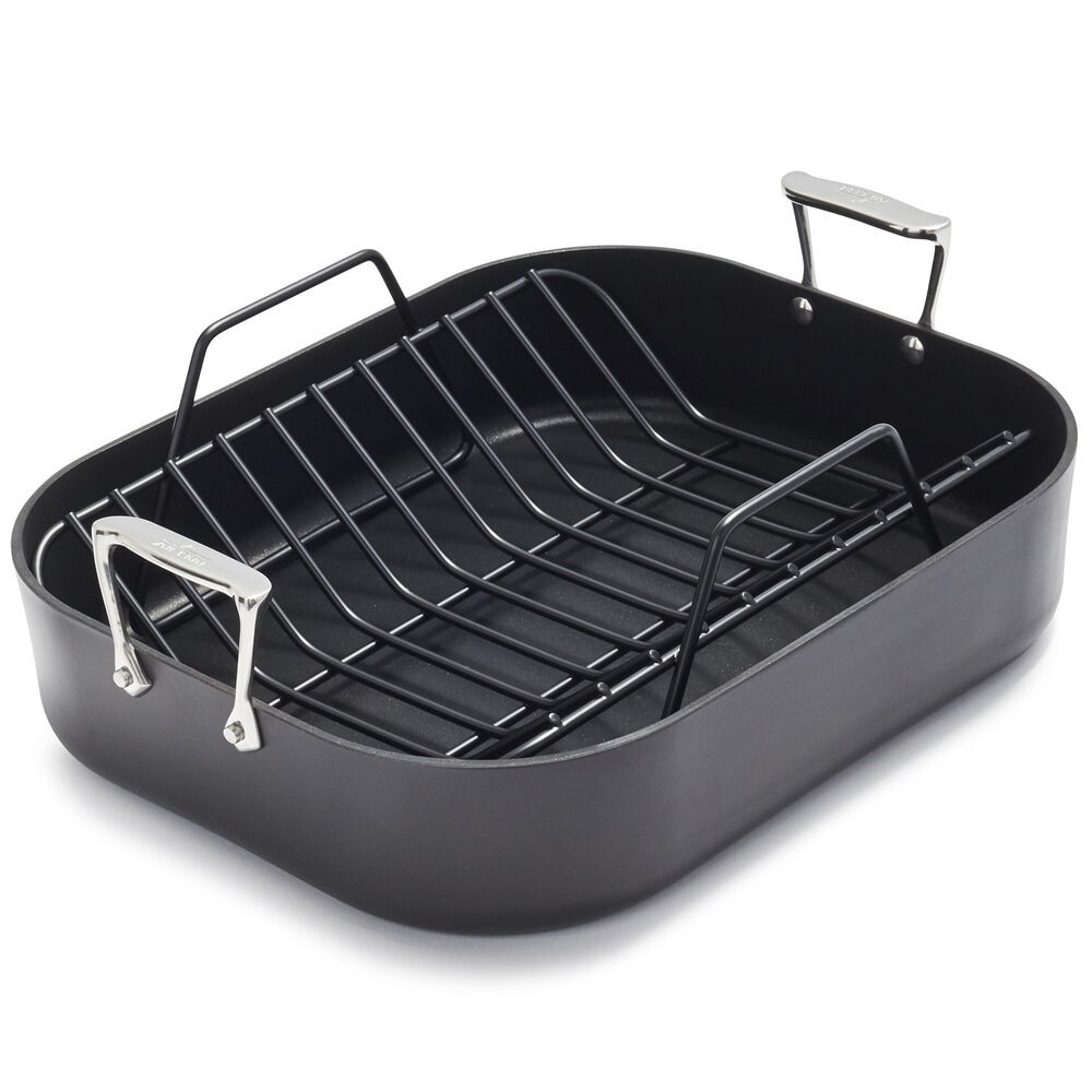 black coated roasting pan